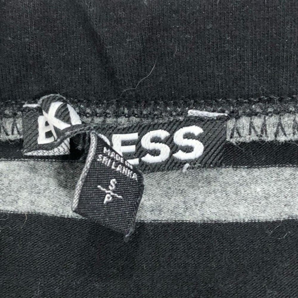 Express Black & Gray Knit Stripe Pencil Skirt - Picture 5 of 7